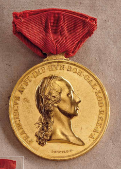 Merit and Honour Civil Medal "IVSTITIA REGNORVM FVNDAMENTVM", Type I, Large Gold Medal 