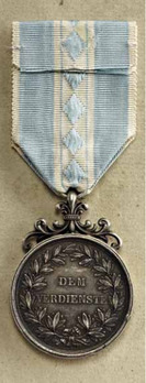 Ludwig Medal for Arts and Sciences, Silver Medal for Industry Reverse