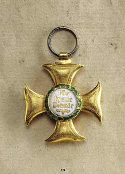 Civil Honour Decoration, Junior Line, I Class Gold Cross Obverse