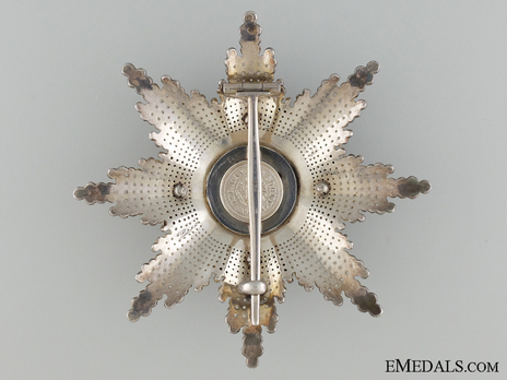 Type III, Civil Division, Grand Cross Breast Star Reverse