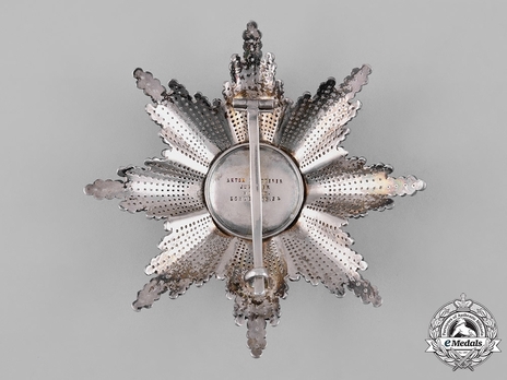 Order of Leopold, Type III, Civil Division, Grand Cross Breast Star (by Anton Reitterer) Reverse