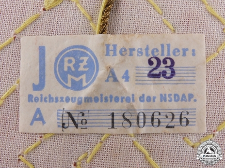 NSDAP Blockhelfer/A Level Betriebsobmann Type II Ort Level Armband RZM Tag