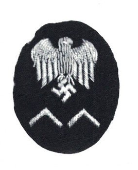 Kriegsmarine Officials' Elevated Career Workshop Service Insignia Obverse