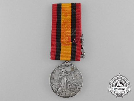 Silver Medal (with date removed, with 3 clasps) Reverse