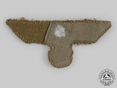 Afrikakorps Heer NCO/EM's Breast Eagle (Cut-Out Backing version) Reverse