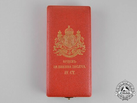 Order of Military Merit, IV Class Case of Issue Obverse