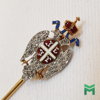 Miniature Order of the White Eagle, Type II, Civil Division, I Class Obverse