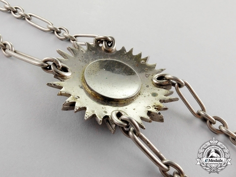  Order of the Supreme Sun (Nishan-i-Almar), Type II, I Class Collar Reverse Detail