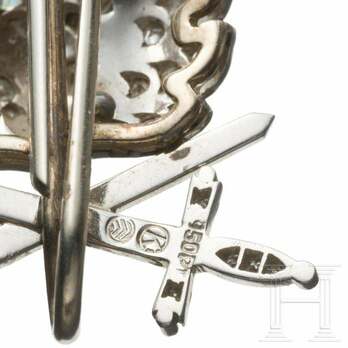 Oak Leaves with Swords and Diamonds to the Knight’s Cross of the Iron Cross (by Klein, Type A)