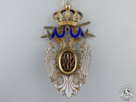 Order of the White Eagle, Type II, Military Division, III Class Reverse
