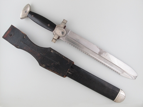 German Red Cross Enlisted Ranks Hewer (Unmarked) Reverse with Scabbard