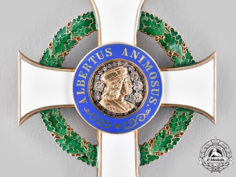 Albert Order, Type II, Civil Division, I Class Commander (with diamonds) Obverse