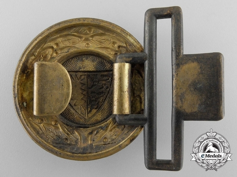 Firefighters Regional Officer Belt Buckle (Schleswig-Holstein version) Reverse