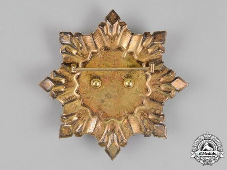 Order of Prince Pribina, I Class Grand Cross Breast Star Reverse
