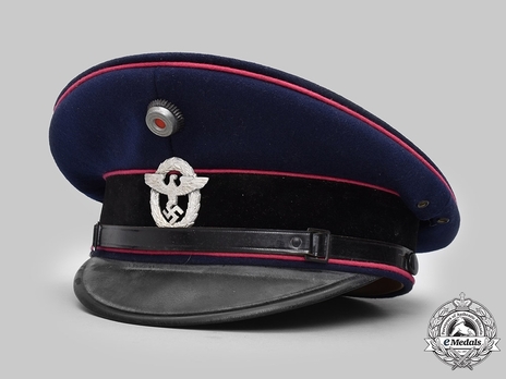 Firefighters Enlisted Ranks Blue Visor Cap Profile