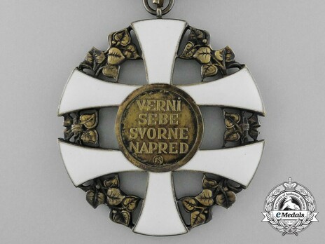 Order of the Slovak Cross, I Class Grand Cross Reverse