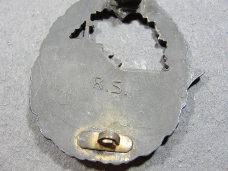Destroyer War Badge, by R. Souval Reverse
