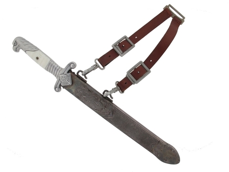 RAD Hewer M37 by C. J. Krebs Obverse in Scabbard