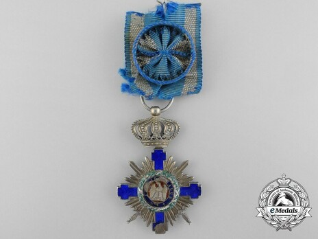 The Order of the Star of Romania, Type I, Military Division, Officer's Cross (wartime) Obverse