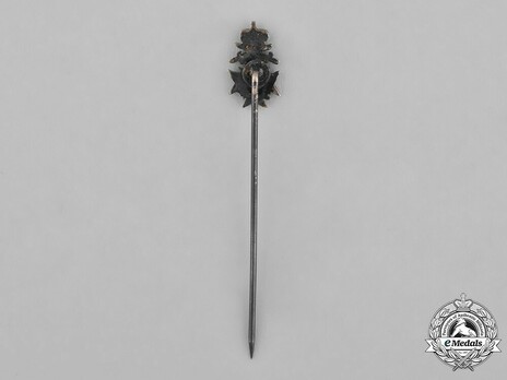 Order of Military Merit, Military Division, III Class Cross Miniature (stickpin version) Reverse