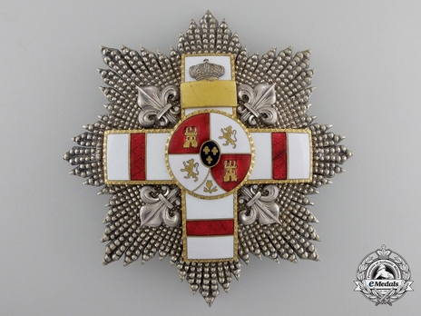 2nd Class Breast Star (white distinction pension) (with Fleur de Lys and Royal Crown) (Silver gilt) Obverse