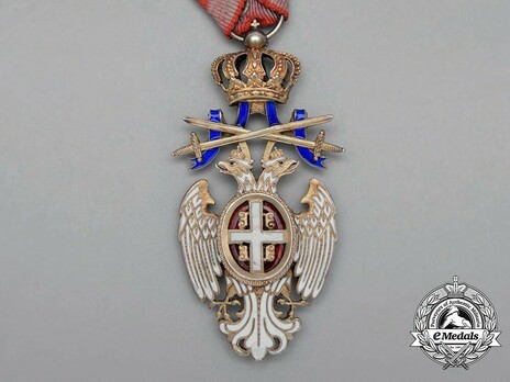 Order of the White Eagle, Type III, Military Division, IV Class Obverse