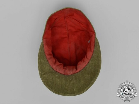 Afrikakorps Heer Field Police NCO/EM's Visored Field Cap with Soutache Interior