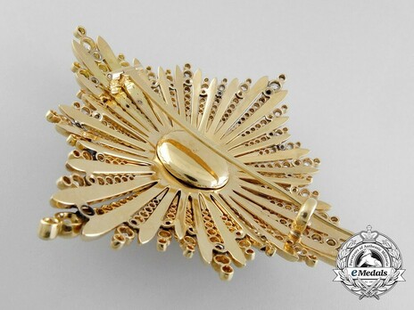 Order of the White Eagle, Type I, Civil Division, I Class Breast Star, with Diamonds Reverse