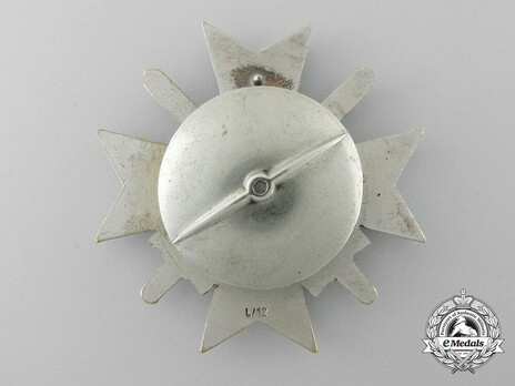 War Merit Cross I Class with Swords, by C. E. Juncker (L/12, tombac, screwback) Reverse