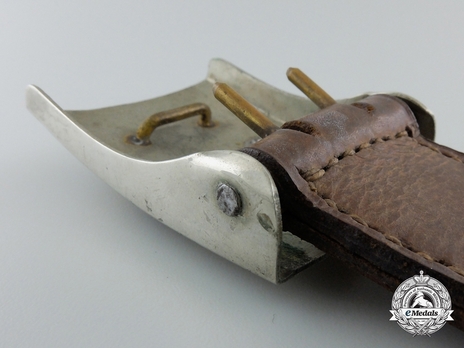 German Red Cross 1st Pattern Enlisted Ranks Belt Buckle (Silvered version) Reverse