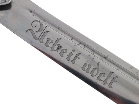 RAD Hewer M37 by C. J. Krebs Blade Obverse Detail