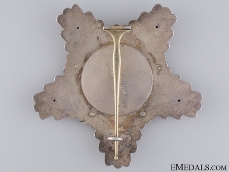 Order of the White Rose, Type I, Civil Division, I Class Commander Breast Star Reverse