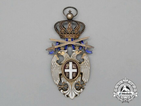 Order of the White Eagle, Type III, Military Division, I Class Obverse