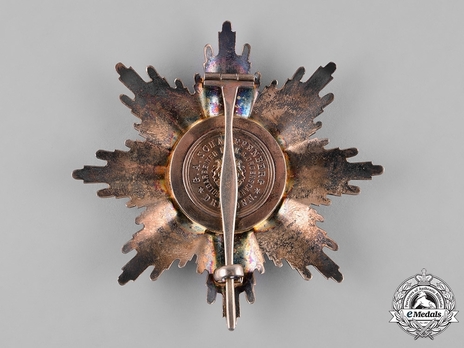 Albert Order, Type II, Civil Division, Grand Cross Breast Star (in silver gilt) Reverse