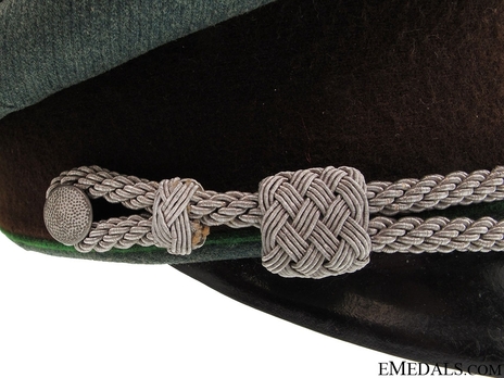 German National Police Officer's Visor Cap Cord Detail