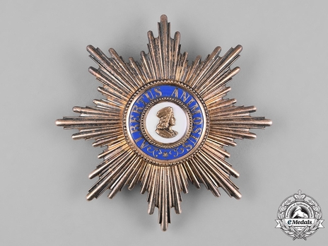 Albert Order, Type II, Civil Division, Grand Cross Breast Star (in silver gilt) Obverse