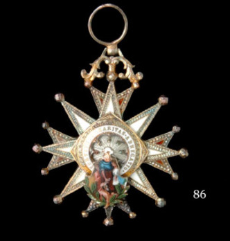 Order of Charity, Type II, I Class Grand Cross (white distinction)