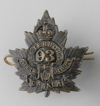 93rd Infantry Battalion Other Ranks Cap Badge Obverse