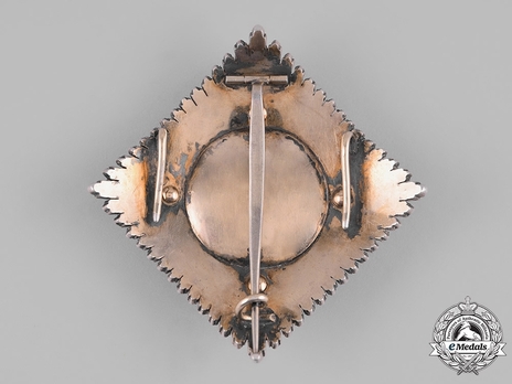 Order of the Red Eagle, Civil Division, Type V, II Class Breast Star (with diamonds) Reverse