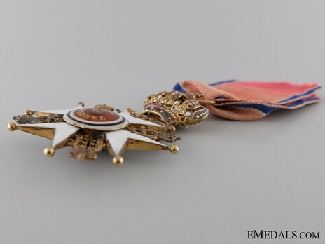 Order of St. Olav, Knight I Class, Military Division (1847-1906) Reverse