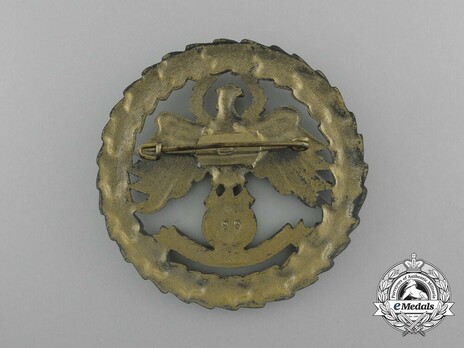 Tyrolean Marksmanship Gau Master Shooting Badge, Type IV (large version) Reverse