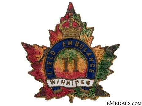 11th Field Ambulance Other Ranks Collar Badge Obverse