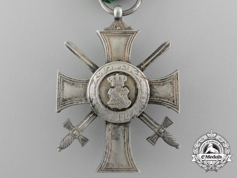 Albert Order, Type II, Military Division, Albert's Cross (in silvered white metal) Reverse
