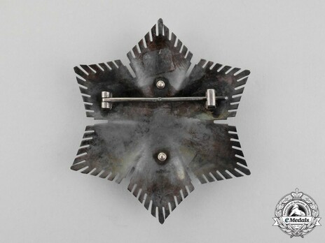 Order of the Slovak Cross, I Class Grand Cross Breast Star Reverse