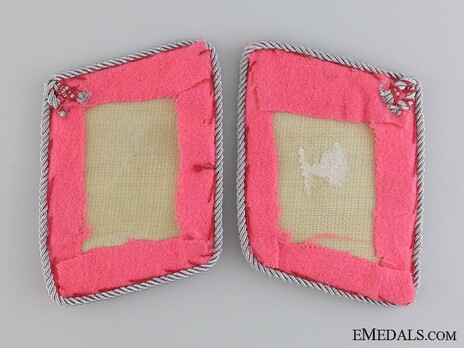 Luftwaffe Engineer Corps Leutnant Collar Tabs (1935-1940 version) Reverse
