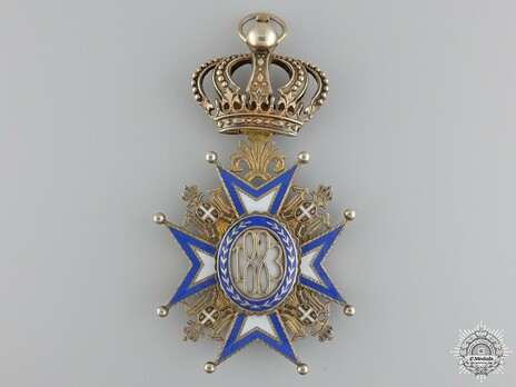 Order of Saint Sava, Type II, I Class Reverse