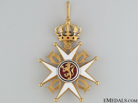 Order of St. Olav, II Class Commander, Civil Division Obverse