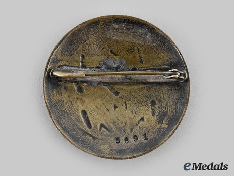 RADwJ Deutscher Frauenarbeitsdienst Lagerführerin Rank Brooch Reverse