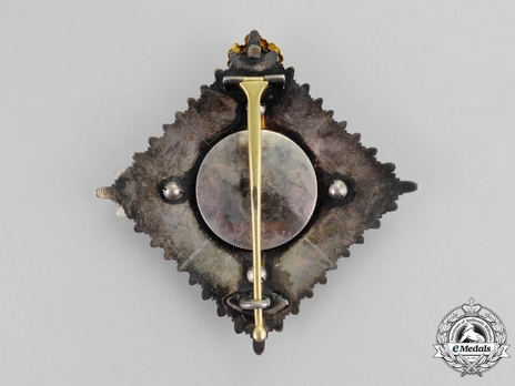 Order of the Red Eagle, Civil Division, Type V, II Class Breast Star (with oak leaves) Reverse