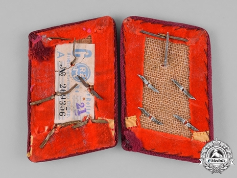 NSDAP Haupt-Gemeinschaftsleiter Type IV Gau Level Collar Tabs Reverse